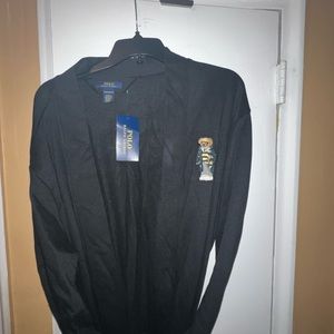 Polo Bear robe black Sizes small medium and it is 4 1/2 feet long